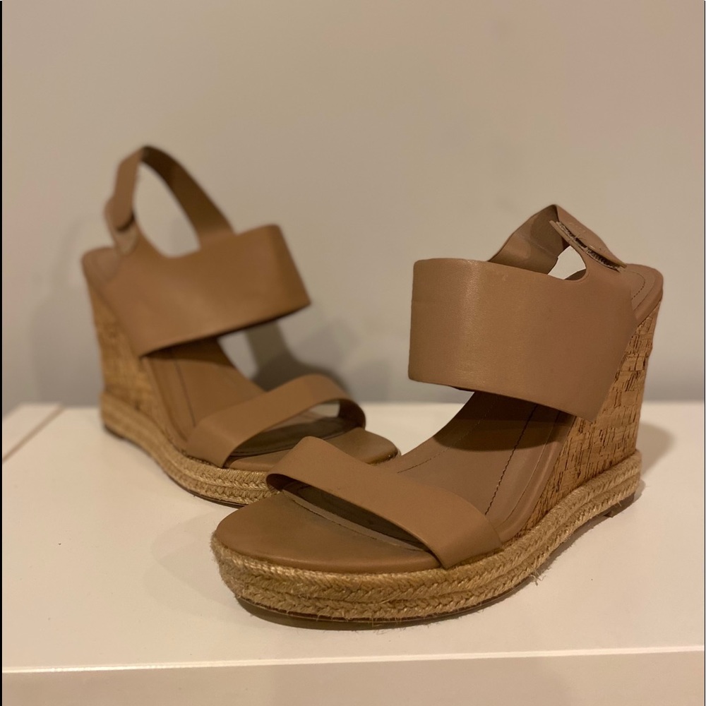 Tan Wedge Sandal